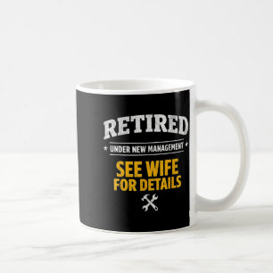 Pensionerad under ny ledning Se hustruns pensioner Kaffemugg