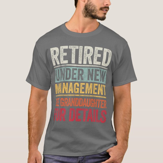Pensionerad under ny ledning Se sondotter för T Shirt (Framsida)