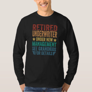 Pensionerad underwriter under ny ledning för farfa t shirt