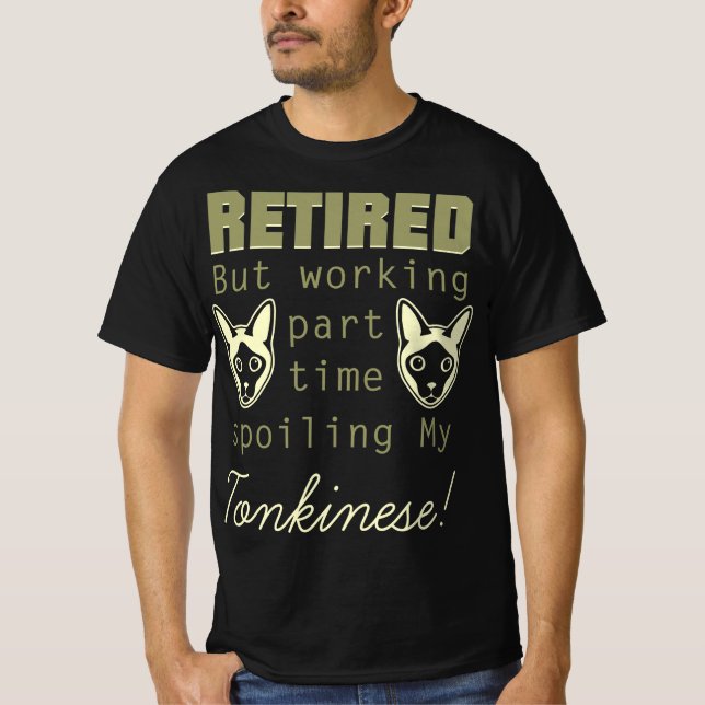Pensionerad utgjutelse av Tonkinese Gift T Shirt (Framsida)
