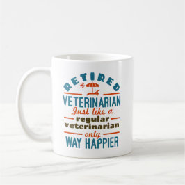 Pensionerad veterinär Pension Happier Kaffemugg
