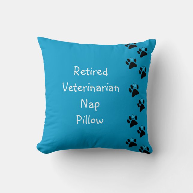 Pensionerad veterinär tupplur kudde (Framsida)