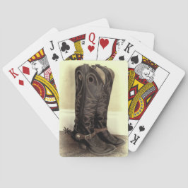 Pensionerade gammala kängor spel kort