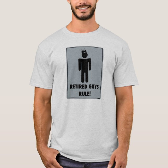 Pensionerade grabbar härskar - skjortan t-shirt (Framsida)