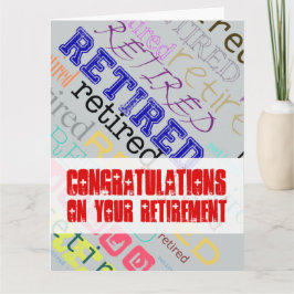 Pensionerade Grattisar på Pension Big Card 1 Kort