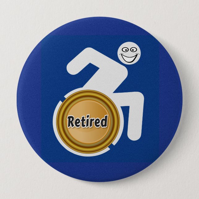 Pensionerade handikappade knapp (Framsida)