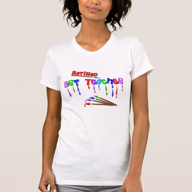 Pensionerade konstläraregåvor t-shirt (Framsida)
