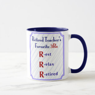 Pensionerade lärare 3Rs - kaffemugg