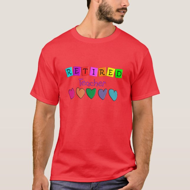 Pensionerade läraregåvor t-shirt (Framsida)