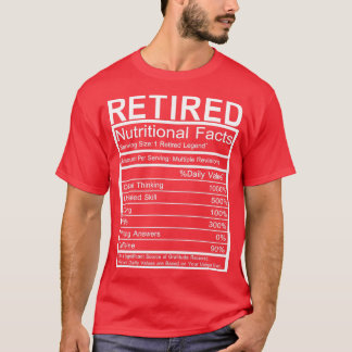 Pensionerade näringsfaktorer t shirt