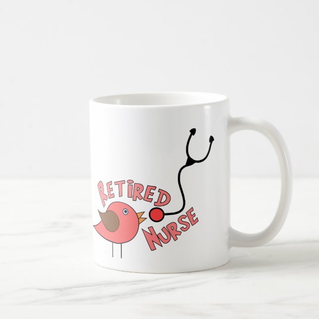 Pensionerade sjuksköterskagåvor kaffemugg (Höger)
