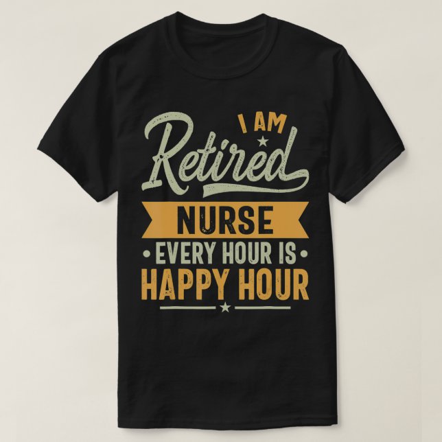 Pensionerade sjuksköterskor Gift Ideas Nurse Retrö T Shirt (Design framsida)