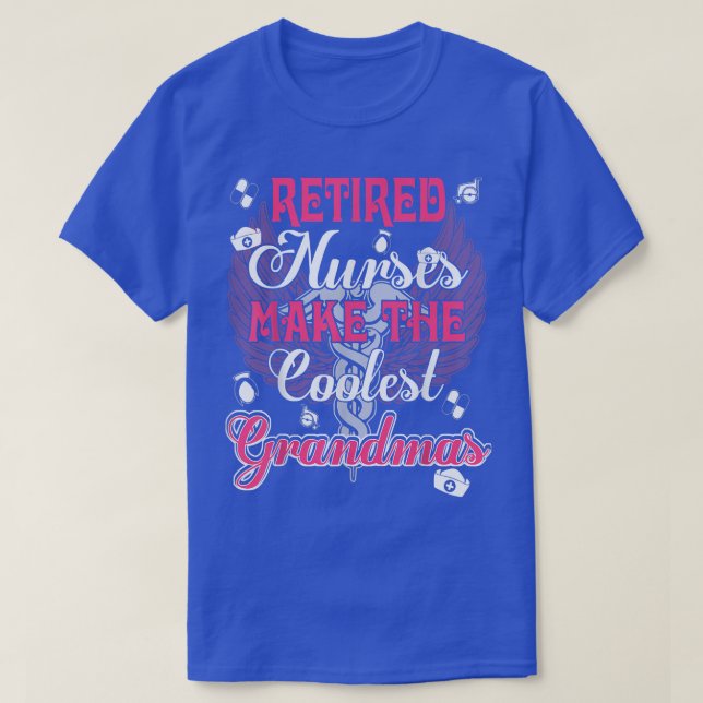 Pensionerade sjuksköterskor gör den kolaste farmam t shirt (Design framsida)