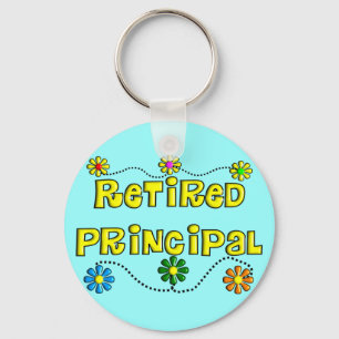Pensionerade skolhuvudgåvor nyckelring