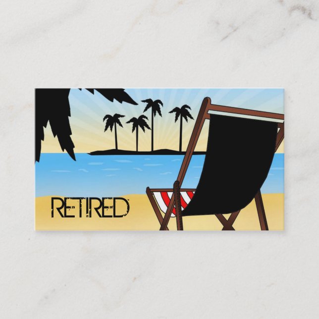 Pensionerade visitkortar visitkort (Framsida)