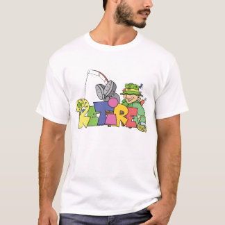 Pensionerat borta fiske t-shirt
