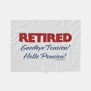 Pensionerat: Goodbye spänningshejpension! Fleecefilt