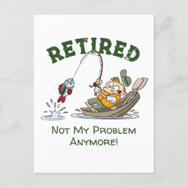 Pensionerat, inte mitt problem längre, bekvämt fis vykort