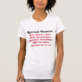 Pensionerat kvinnligt tee shirt