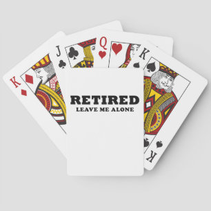 Pensionerat lämna mig ensamen spel kort