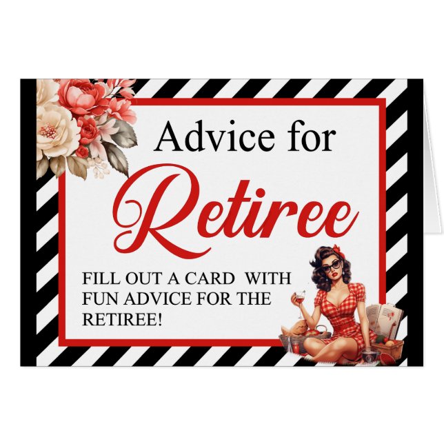 Pensionerat Legend Pinup Pension Party kort (Framsidan Horizontal)