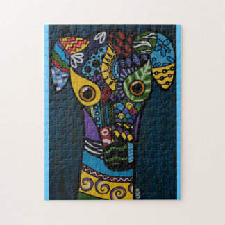 Pensionerat tävlings- vinthundräddingpussel pussel