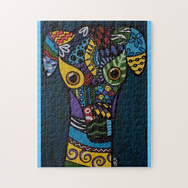 Pensionerat tävlings- vinthundräddingpussel pussel (Vertikal)