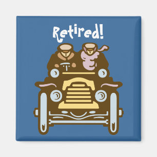 Pensionerat: Vintage car Magnet