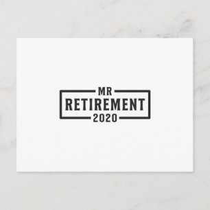 Pensionering 2020 Pensionerad Farfar Presentidé Vykort