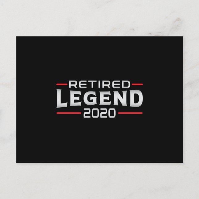 Pensionering 2020 Pensionerad Farfar Roligt Presen Vykort (Framsida)