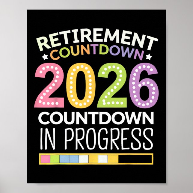 Pensionering Cl 2026 Lärarantal nedräkning Laddar  Poster (Framsidan)
