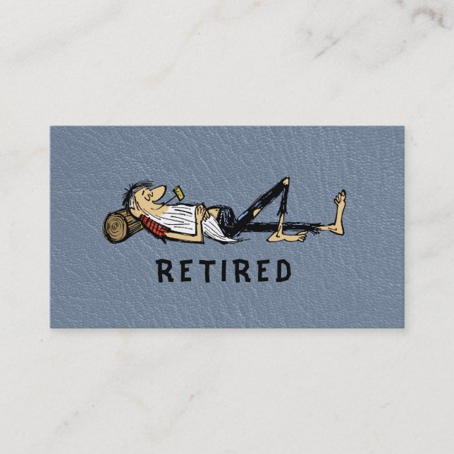 Pensionering - Rip Van Winkle bild affärsverksamhe (Framsida)