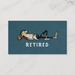 Pensionering - Rip Van Winkle bild visitkort