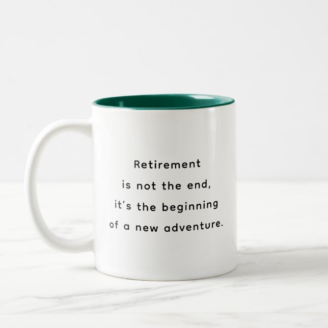 Pensionering Roliga & Inspirerande Citat Mugg  (Vänster)