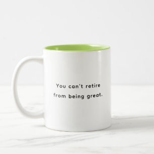 Pensionering Roliga & Inspirerande Citat Mugg