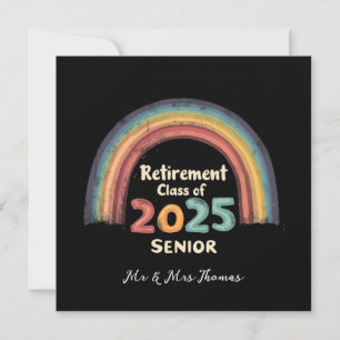 Pensioneringsklass 2025 Senior Milstolpe Ögonblick Inbjudningar
