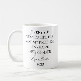 Pensioneringsmugg, Anpassad kaffemugg för pensione