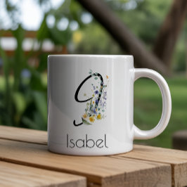 Pensioneringspresent arbetsgivarmonogram akvarell jumbo mugg