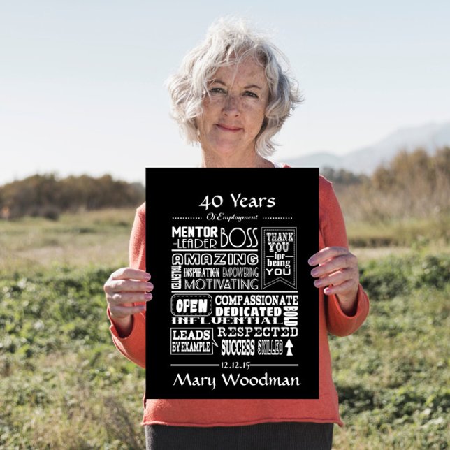Pensioneringspresent för chef lång tjänstgäva poster (Skapare uppladdad)