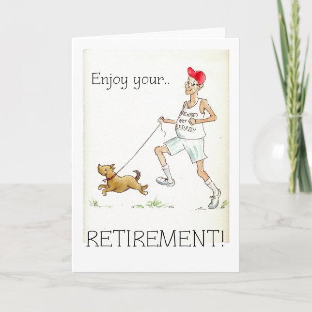 Pensionhälsningkort Kort (Framsida)