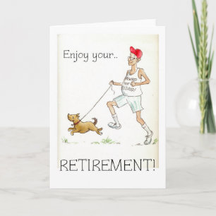 Pensionhälsningkort Kort
