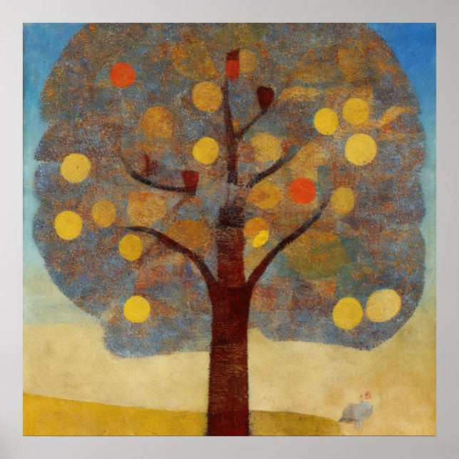 Pensionist i Träd Poster (Framsidan)