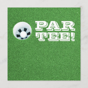Pensionparty - Golftema - PAR-TEE! Inbjudningar
