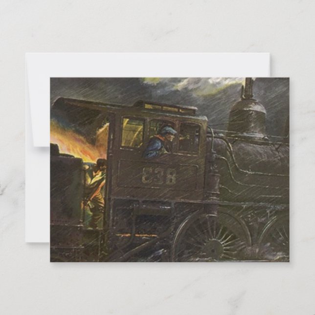 Pensionpartyinbjudan RR som fyller på med bränsle Inbjudningar (Framsida)