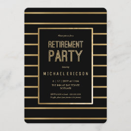 Pensionpartyinbjudan - skräddarsy, flott inbjudningar