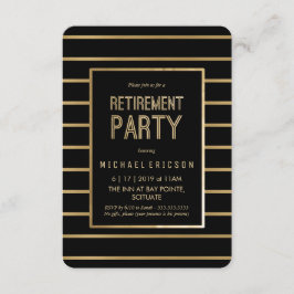 Pensionpartyinbjudan - skräddarsy, flott inbjudningar