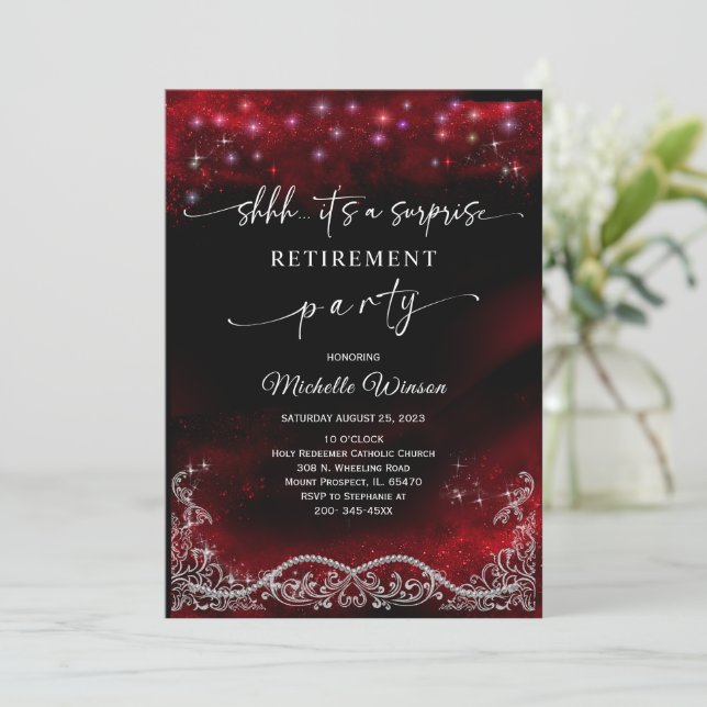 Pensionsfestinladan Inbjudningar (Stående Fram)