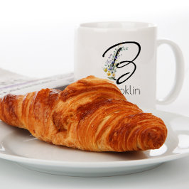 Pensionsgåva arbetsgivare Elegant Monogram & Wildf Jumbo Mugg