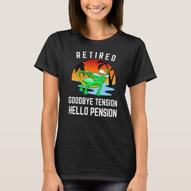 Pensionspensionsfonens Hej Retire T Shirt (Framsida)