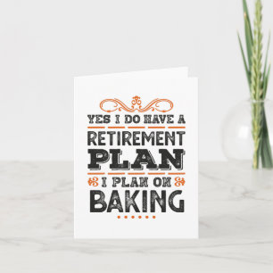 Pensionsplan Bakning Present Roligt Kort